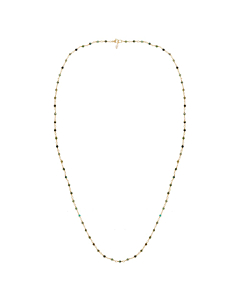 Sautoir perles fines turquoise africaine (doré), Siloé