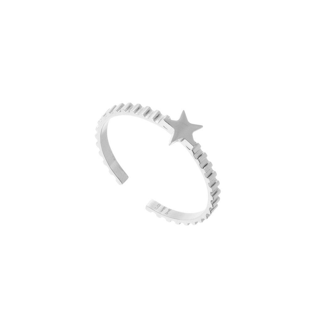 Bague argent top zag