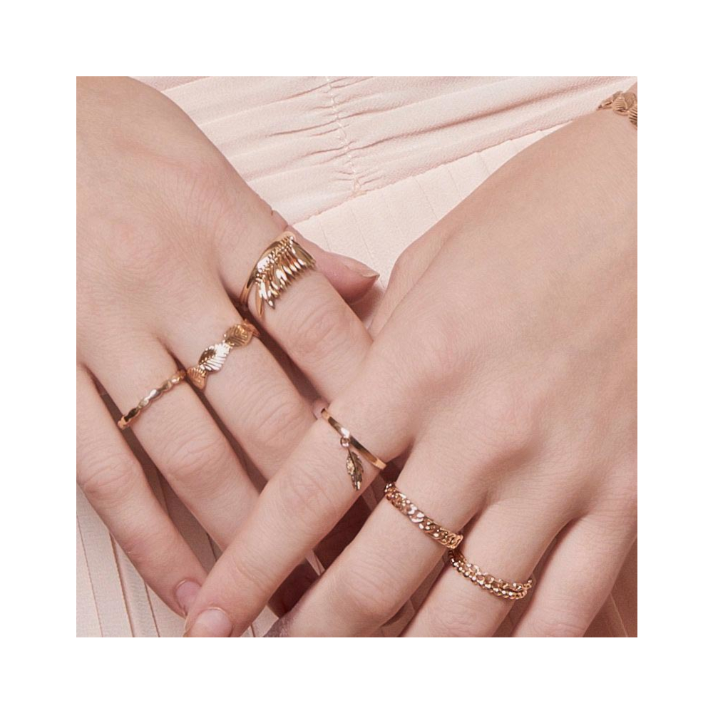 Bague fine billes plaqu or By Jollia Jollia