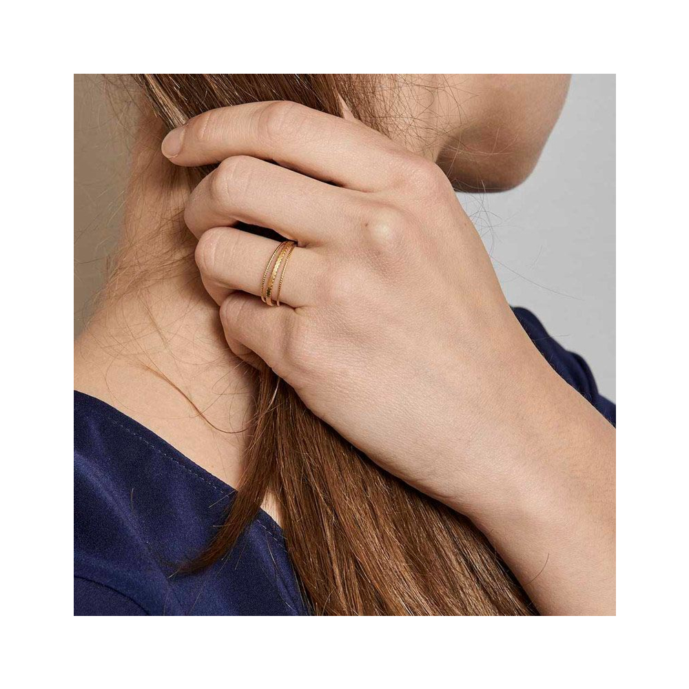 Bague 3 sales anneaux or jaune