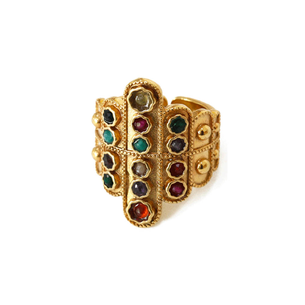 Bague Isha Multi Pierre par LA2L Bijou Unique Artisanal By Jollia Jollia
