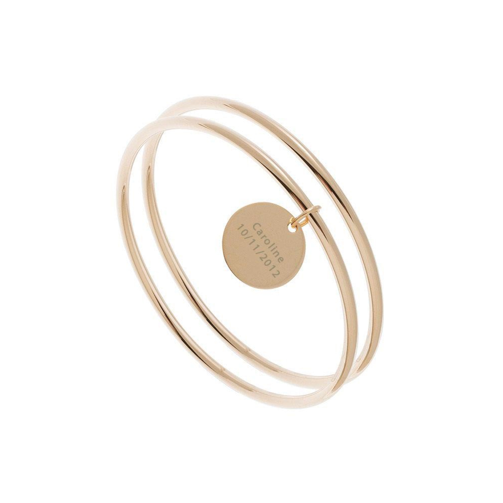 Bague avec medaille à new arrivals graver
