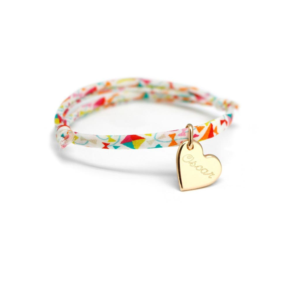Bracelet personnalisé enfant Liberty, bracelet prénom, cadeau