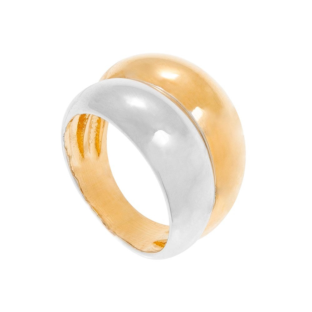 Bague hot sale argent or