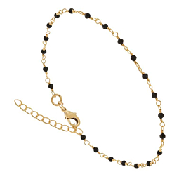 bracelet femme plaqué or jaune 14 carats/bracelet avec perle